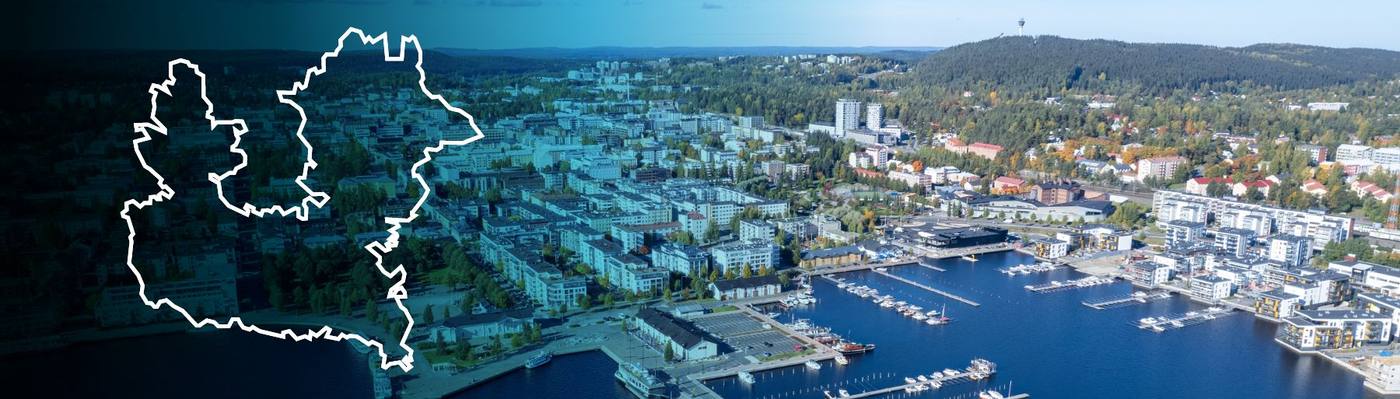 Kuopio site with its area outline